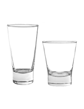 Set vasos Stovmex London de vidrio con 12 piezas