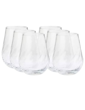 Set vasos Stovmex Fuego de vidrio con 6 piezas