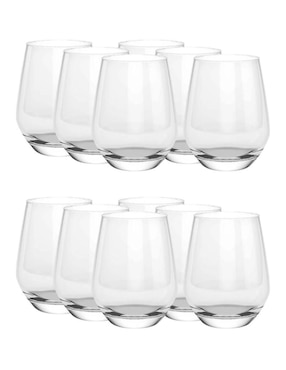 Set vasos Stovmex Sicilia de vidrio con 12 piezas
