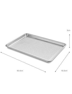 Charola para hornear Shorbull Perforada de aluminio