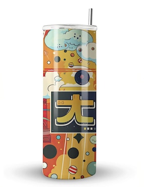 Termo Étter de acero inoxidable Korean con tapa a presión 600 ml