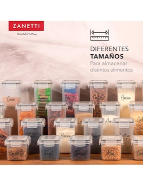 Set contenedores Zanetti de plástico 30 piezas