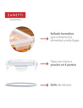 Set contenedores Zanetti de plástico 30 piezas