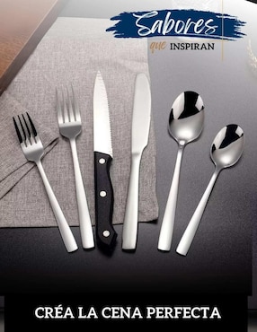 Set cubiertos Ecomlab de acero inoxidable 48 piezas