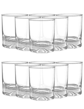 Set vasos Stovmex Manhatan de vidrio con 12 piezas