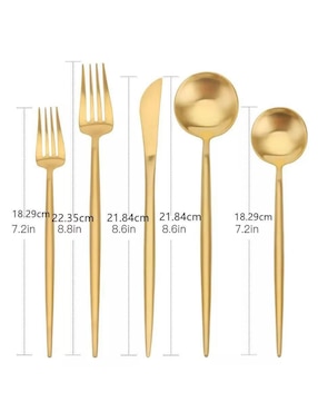 Set cubiertos Op de acero inoxidable 40 piezas