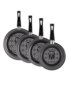 Set de sartenes Ekco Ankara de aluminio esmaltado 4 piezas
