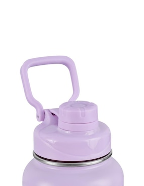 Termo Luckyly de acero inoxidable iniciales con tapa rosca 1 L