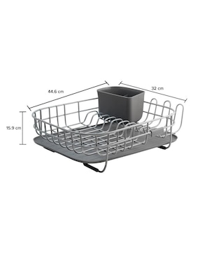 Escurridor de trastes Kitchen Aid de acero inoxidable