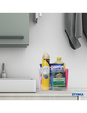 Set contenedores Styrka Basics de plástico 4 piezas