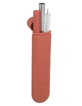 Set popote con limpiador  Joie de acero inoxidable con 4 piezas