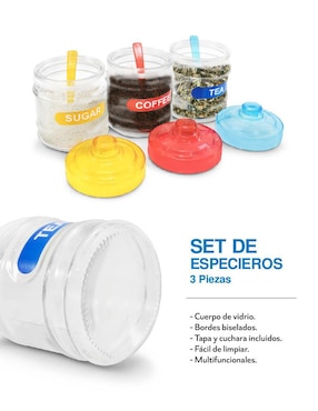 Set azucarera Idea Nuova de vidrio