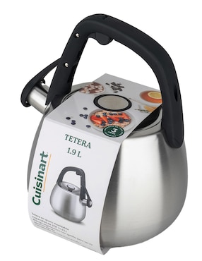 Tetera silbadora Cuisinart de acero inoxidable
