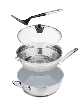 Sartén wok Cuisinart Advantage de acero inoxidable