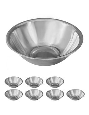 Set tazón Mindejal de acero inoxidable