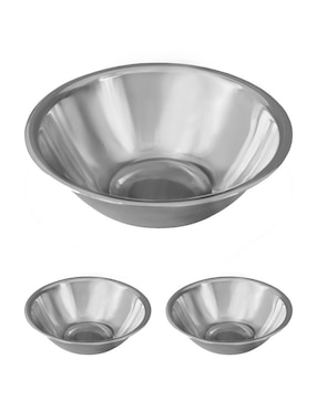 Set tazón Mindejal de acero inoxidable