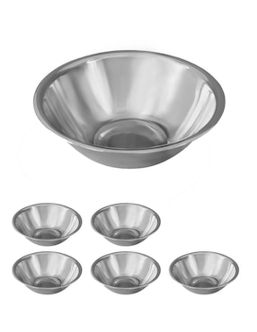 Set tazón Mindejal de acero inoxidable