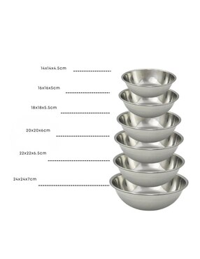 Set bowl Shorbull 6 piezas de acero inoxidable