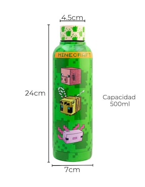 Termo Fun Kids de acero inoxidable con tapa rosca 500 ml