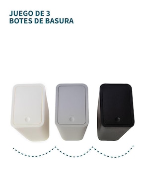 Set botes basura Tesso Home para cocina, baño y oficina