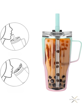 Termo Xtellar de acero inoxidable con tapa flip top 850 ml