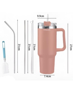 Termo Xtellar de cero inoxidable con tapa flip top
