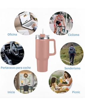 Termo Xtellar de cero inoxidable con tapa flip top