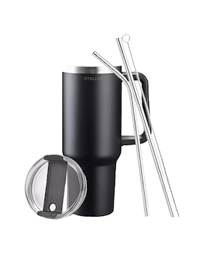 Termo Xtellar de acero inoxidable con tapa flip top 1.1 L