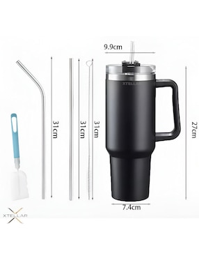 Termo Xtellar de acero inoxidable con tapa flip top 1.1 L