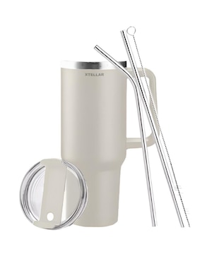 Termo Xtellar de acero inoxidable con tapa flip top 1.1 L