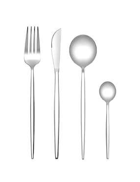 Set cubiertos Myrva de acero inoxidable 24 piezas