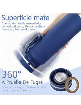 Termo Xtellar de acero inoxidable con tapa rosca 1 L