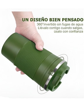 Termo Xtellar de acero inoxidable con tapa a presión 500 ml