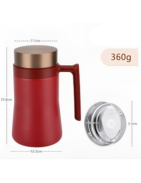 Termo Xtellar de acero inoxidable con tapa rosca 500 ml