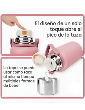 Termo Xtellar de acero inoxidable con tapa rosca 1 L