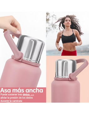 Termo Xtellar de acero inoxidable con tapa rosca 1 L