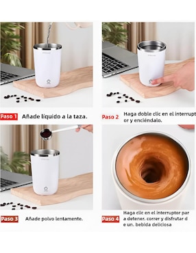 Termo Xtellar de acero inoxidable con tapa a presión 350 ml