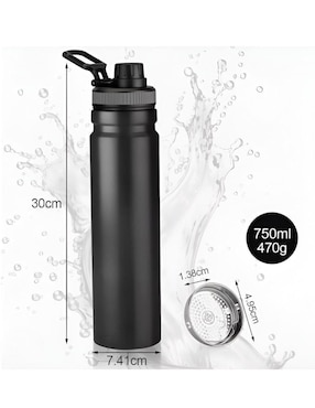 Termo Xtellar de acero inoxidable con tapa rosca 750 ml