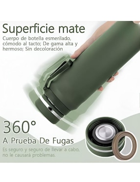 Termo Xtellar de acero inoxidable con tapa rosca 1 L