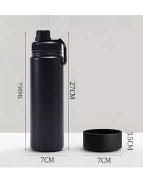 Termo Xtellar de acero inoxidable con tapa rosca 750 ml