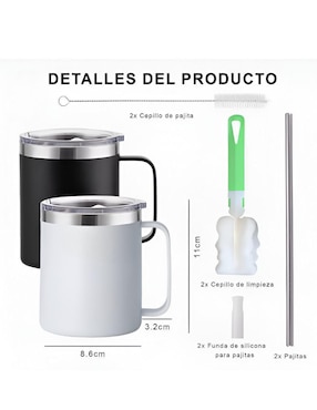Termo Xtellar de acero inoxidable con tapa flip top 400 ml