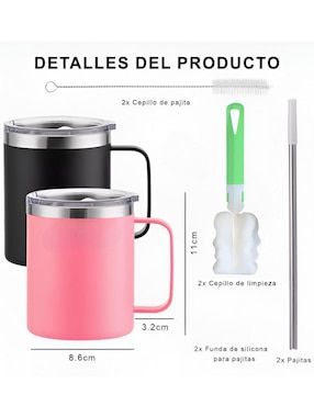 Termo Xtellar de acero inoxidable con tapa flip top 400 ml