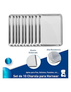 Charola multiusos Bluelander de aluminio