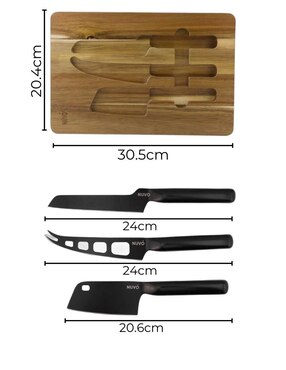 Set de cuchillos para quesos Nuvó 4 piezas