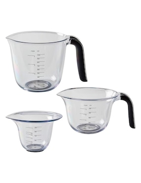 Set taza medidora Kitchen Aid Classic de plástico 8 piezas