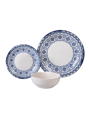 Vajilla cerrada Santa Anita castilla de porcelana para 4 personas