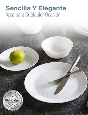 Vajilla cerrada Magma Life de porcelana para 6 personas