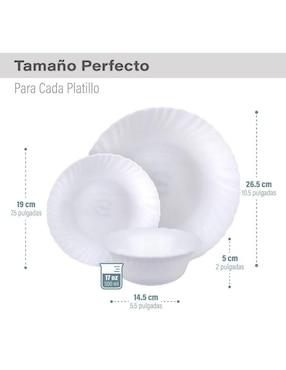 Vajilla cerrada Magma Life de vidrio para 6 personas