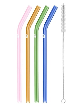 Set popote con limpiador Zwilling J.A. Henckels Ag Sorrento de vidrio con 5 piezas