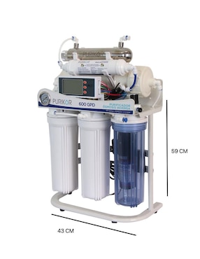 Filtro purificador de agua Purikor PKRO600-6UVPM